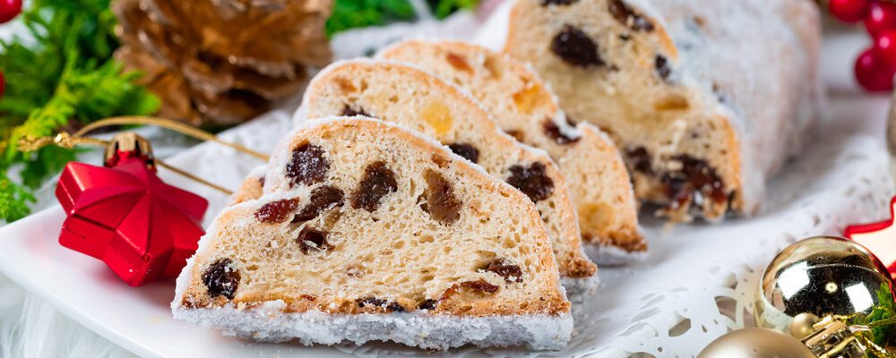 Saftiger Quarkstollen